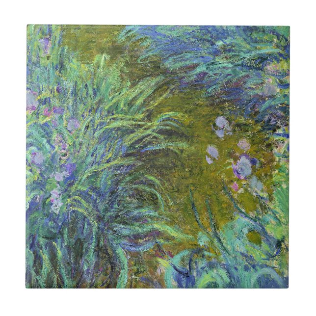 Monet - Path through the Irises 02 Tile (Front)