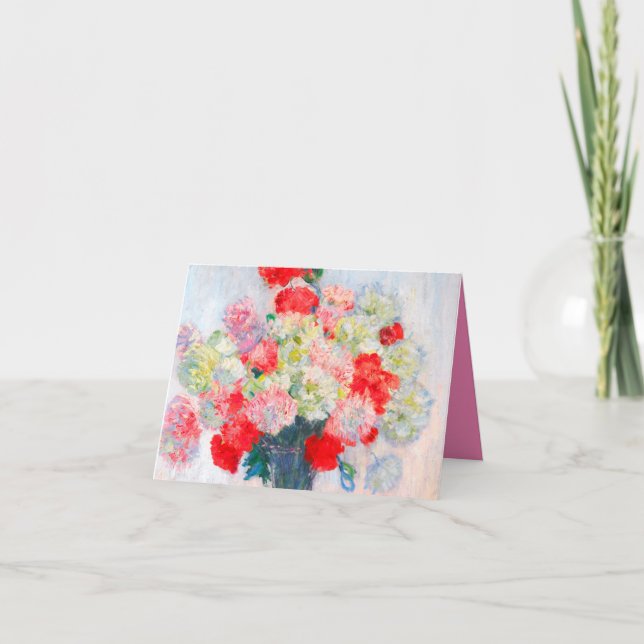 Monet Peonies Invitation (Front)