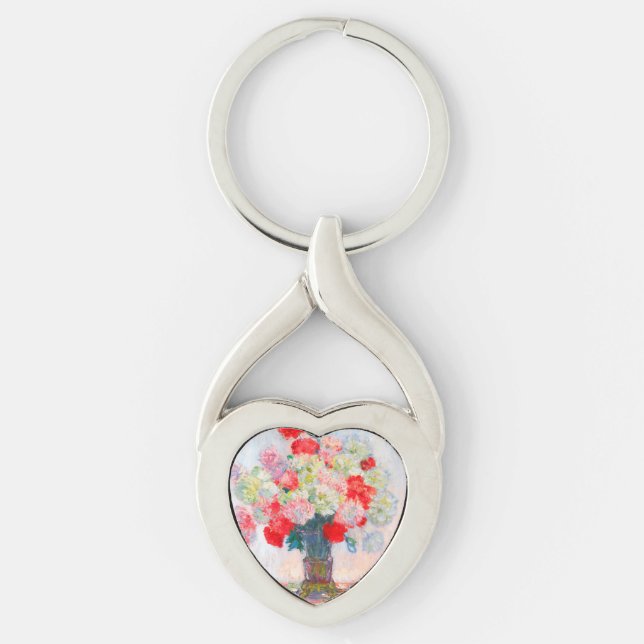Monet Peonies Key Ring (Front)