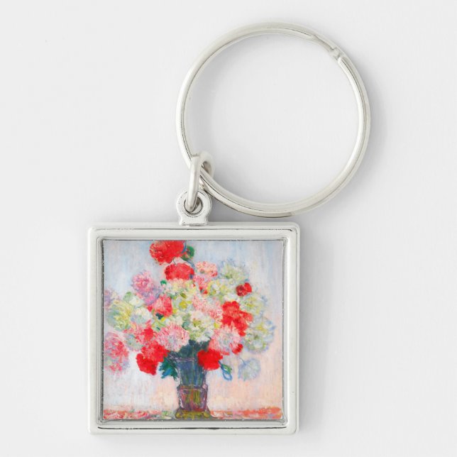 Monet Peonies Key Ring (Front)