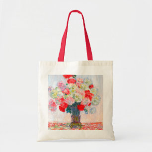 Monet Peonies Tote Bag
