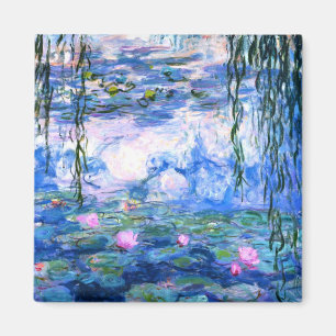 Monet Pink Water Lilies Magnet