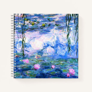 Monet Pink Water Lilies Notebook