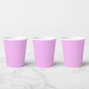 Monet Pinkish-Purple solid color Paper Plates Cups