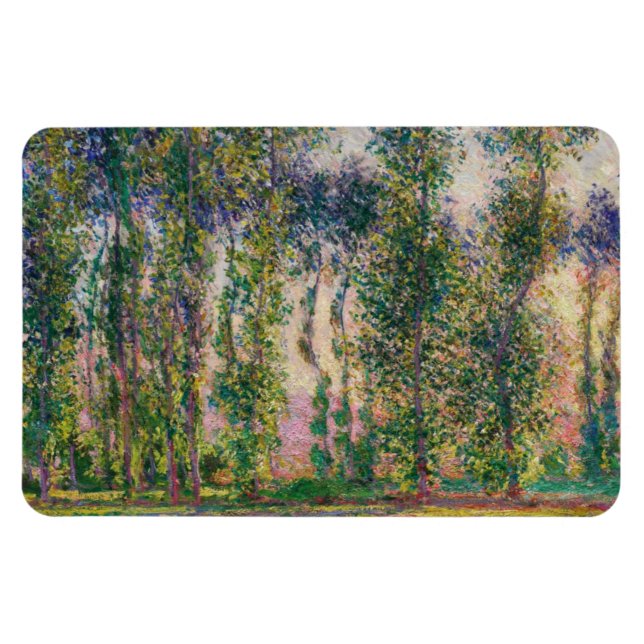 Monet Poplars at Giverny Magnet (Horizontal)