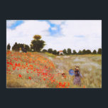Monet Poppies Invitations<br><div class="desc">Monet Poppies invitations. Oil on canvas from 1873. One of Monet’s most famous and beloved earlier paintings,  Coquelicots or Red Poppies features two women walking with their children in a sunny field of red poppy flowers. A pretty gift for fans of Monet,  Red Poppy paintings,  French art,  and Impressionism.</div>