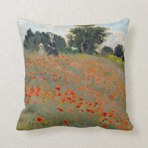 Monet Poppies Pillow