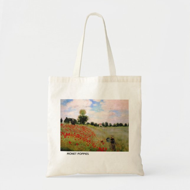 Monet Poppies Tote Bag (Front)