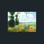 Monet - Poppy Field, Argenteuil Canvas Print<br><div class="desc">Claude Monet 1875 painting,  Poppy Field,  Argenteuil,  custom-designed canvas print.</div>