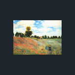 Monet - Poppy Field, Argenteuil Canvas Print<br><div class="desc">Claude Monet fine art painting,  Poppy Field,  Argenteuil</div>