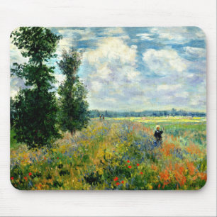 Monet - Poppy Field, Argenteuil Mouse Mat