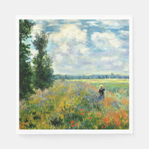 Monet - Poppy Field, Argenteuil Napkin