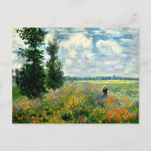Monet - Poppy Field, Argenteuil Postcard