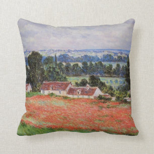 Monet - Poppy Field at Giverny Cushion