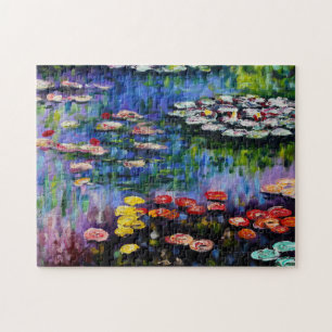 Monet Purple Water Lilies Puzzle