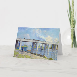Monet - Railway Bridge at Argenteuil Card