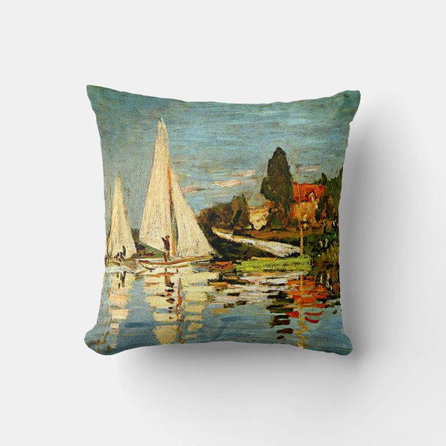 Monet - Regatta at Argenteuil, Cushion (Front)