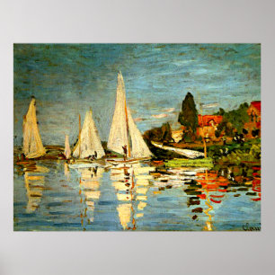 Monet, Regattas at Argenteuil Poster