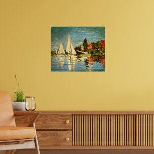 Monet, Regattas at Argenteuil Poster