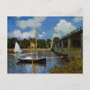 Monet - Road Bridge at Argenteuil Postcard
