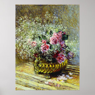 Monet Roses Poster