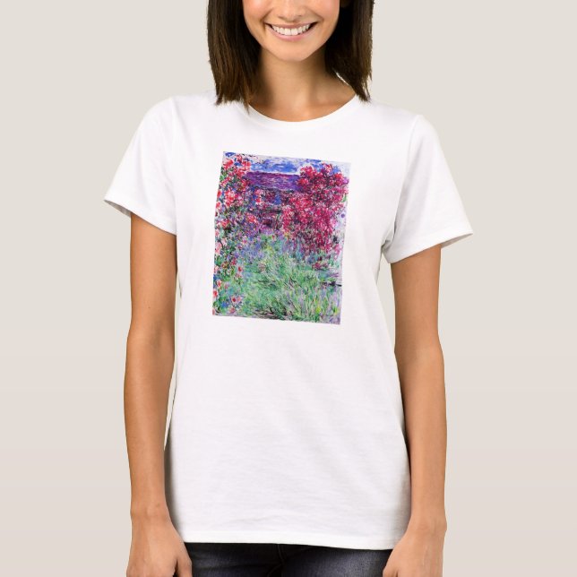 Monet Roses T-shirt (Front)
