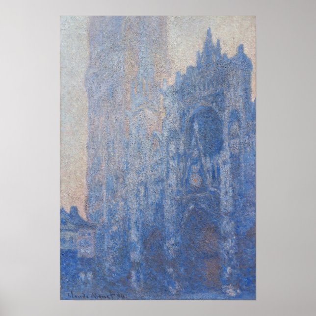 Monet - Rouen Cathedral, Tour D'Albane Poster (Front)