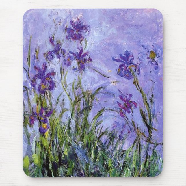 Monet’s Lilac Irises Mouse Mat (Front)