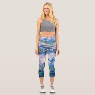 Monet’s Water Lilies Capri Leggings