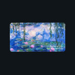 Monet’s Water Lilies Label<br><div class="desc">Monet’s Water Lilies. Please visit my store for more interesting design and more colour choice. =>     zazzle.com/iwheels*</div>