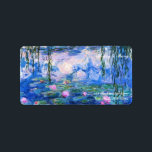 Monet’s Water Lilies Label<br><div class="desc">Monet’s Water Lilies. Please visit my store for more interesting design and more colour choice. =>     zazzle.com/iwheels*</div>