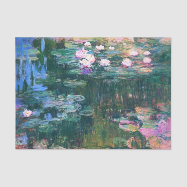 Monet’s Water Lilies  Tissue Paper (Front)