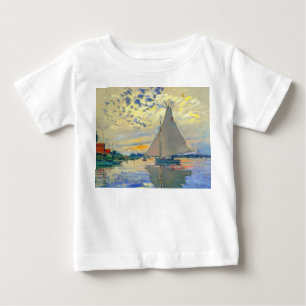Monet Sailboat at Le Petit-Gennevilliers Baby T-Shirt