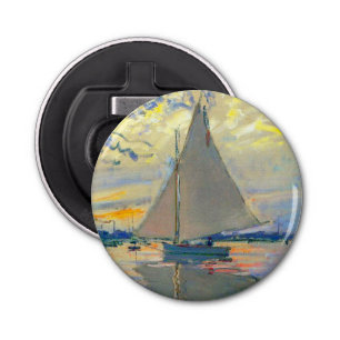 Monet Sailboat at Le Petit-Gennevilliers Bottle Opener