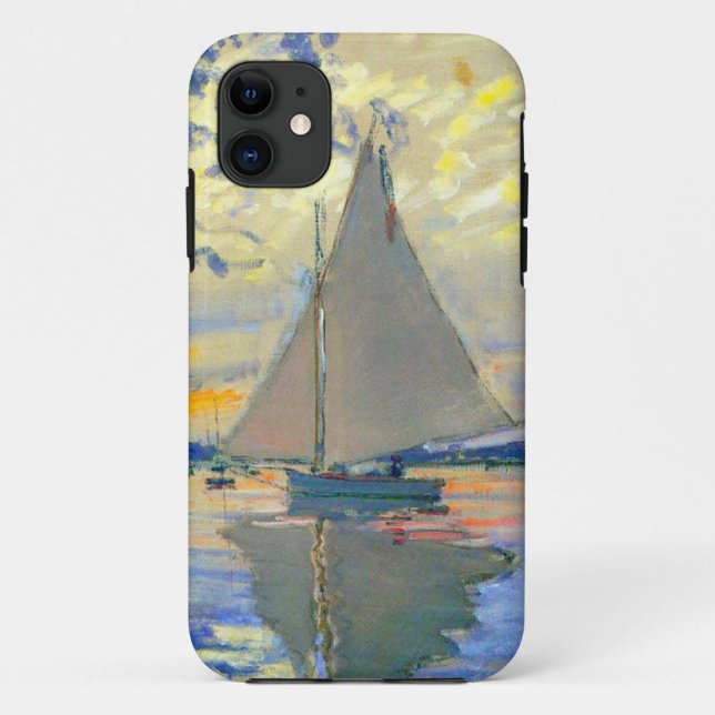 Monet Sailboat at Le Petit-Gennevilliers Case-Mate iPhone Case (Back)