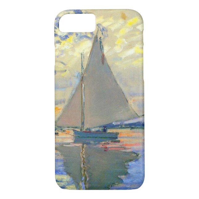 Monet Sailboat at Le Petit-Gennevilliers Case-Mate iPhone Case (Back)