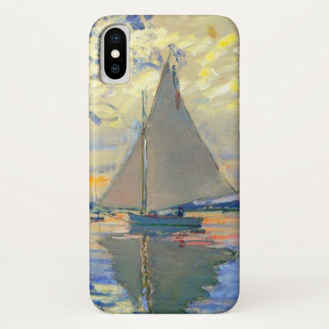 Monet Sailboat at Le Petit-Gennevilliers Case-Mate iPhone Case (Back)