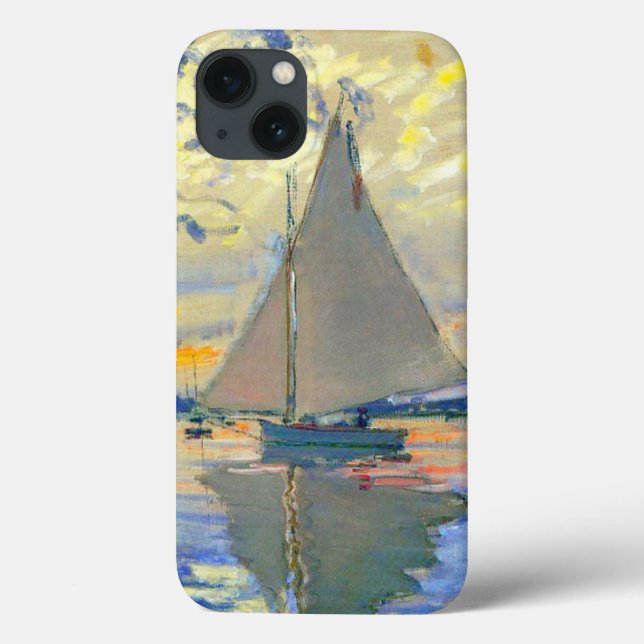 Monet Sailboat at Le Petit-Gennevilliers Case-Mate iPhone Case (Back)