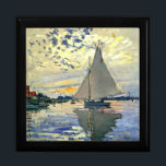 Monet - Sailboat at Le Petit-Gennevilliers Gift Box<br><div class="desc">Claude Monet painting,  Sailboat at Le Petit-Gennevilliers,  gift box.  VIRGINIA5050,  custom-designed products and gifts at www.zazzle.com/virginia5050*,  PaulKleeGiftShop,  InternationalGifts,  RetirementGiftStore,  BirthdayGiftStore,  ILoveGiftStore,  and FloridaGiftStore.zazzle.com/FloridaGiftStore.</div>