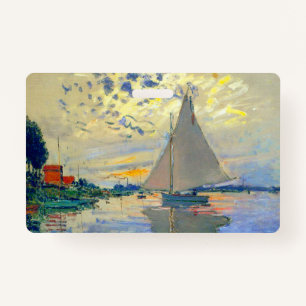 Monet Sailboat at Le Petit-Gennevilliers ID Badge