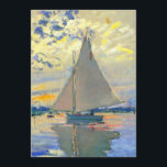 Monet Sailboat at Le Petit-Gennevilliers Invitation<br><div class="desc">Card featuring Claude Monet’s oil painting Sailboat at Le Petit-Gennevilliers (1874). A serene sailboat sails the waters in Paris,  France. Perfect for lovers of Impressionism and French art collectors!</div>
