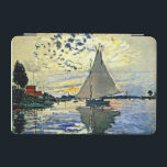 Monet - Sailboat at le Petit Gennevilliers, iPad Mini Cover<br><div class="desc">Claude Monet painting,  Sailboat at le Petit Gennevilliers</div>