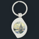 Monet - Sailboat at le Petit GENNEVILLIERS Key Ring<br><div class="desc">Claude Monet painting,  Sailboat at le Petit Gennevilliers.</div>