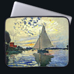 Monet - Sailboat at le Petit Gennevilliers Laptop Sleeve<br><div class="desc">Claude Monet painting,  Sailboat at le Petit Gennevilliers,  best seller.</div>