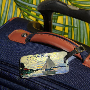 Monet - Sailboat at le Petit Gennevilliers Luggage Tag