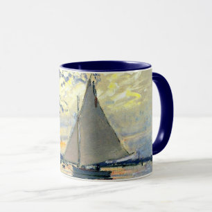 Monet - Sailboat at Le Petit-Gennevilliers Mug