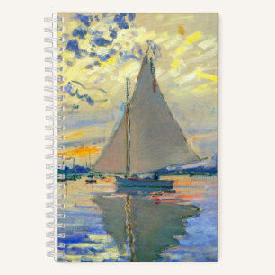 Monet Sailboat at Le Petit-Gennevilliers Notebook