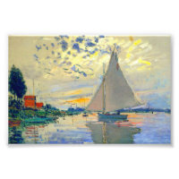 Monet Sailboat at Le Petit-Gennevilliers