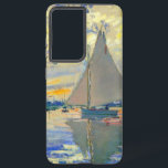 Monet Sailboat at Le Petit-Gennevilliers Samsung Galaxy Case<br><div class="desc">Samsung Galaxy Case featuring Claude Monet’s oil painting Sailboat at Le Petit-Gennevilliers (1874). A serene sailboat sails the waters in Paris,  France. Perfect for lovers of Impressionism and French art collectors!</div>
