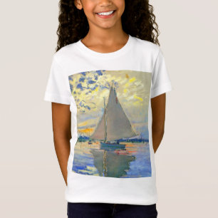Monet Sailboat at Le Petit-Gennevilliers T-Shirt